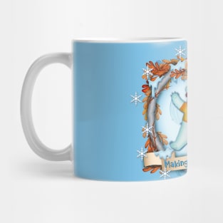 making snow angels Mug